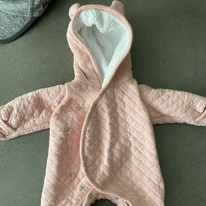 Pink Newborn Winter Jacket/Snowsuit